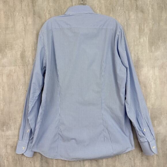 Tod's Made In Italy Shirt Men’s 42/16.5 Plaid Button Up Long Sleeve Designer - Picture 2 of 12